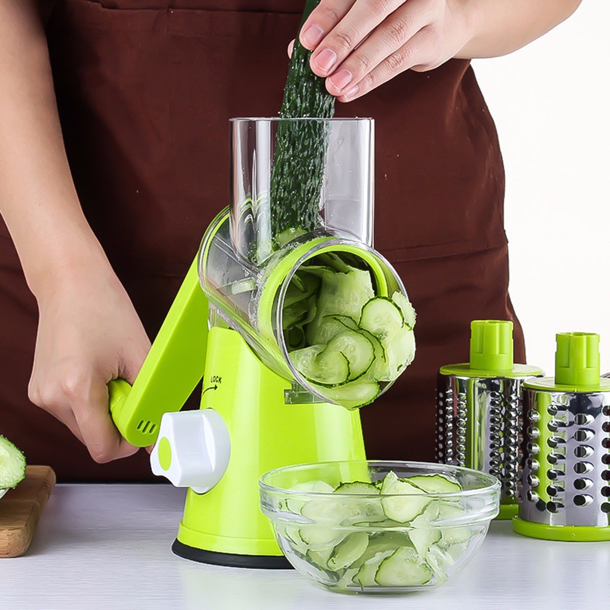 Round Mandoline Slicer Vegetable Cutter