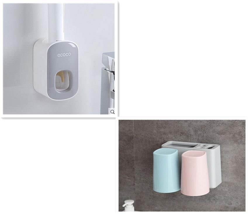 Bathroom Wall Mounted Automatic Toothpaste Holder