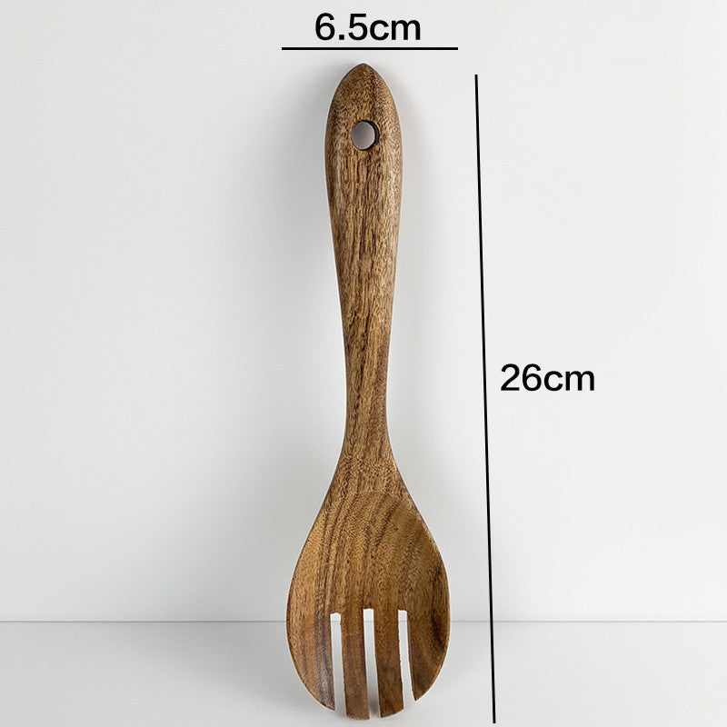 Thailand Teak Natural Wood Tableware Spoon Set