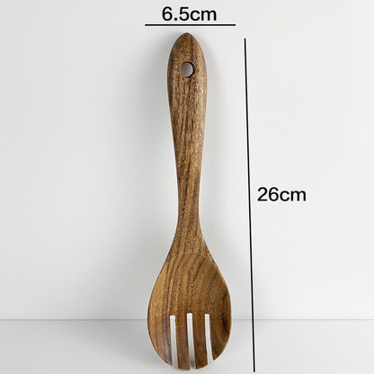 Thailand Teak Natural Wood Tableware Spoon Set