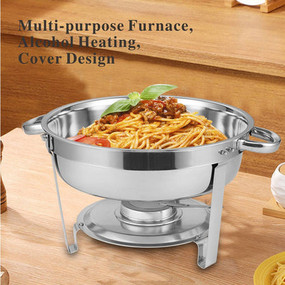 Round Buffet Catering Dish For Home And Outdoor 2Pcs Sets