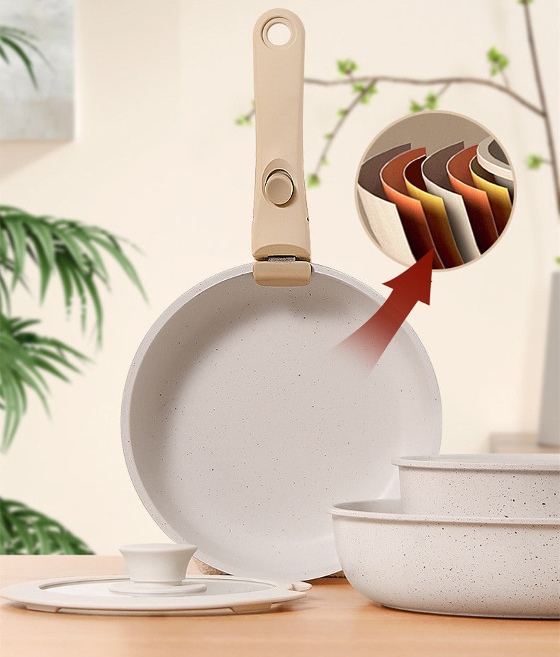 Handle Medical Stone Non Stick Pot