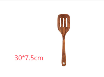 Thailand Teak Natural Wood Tableware Spoon Set