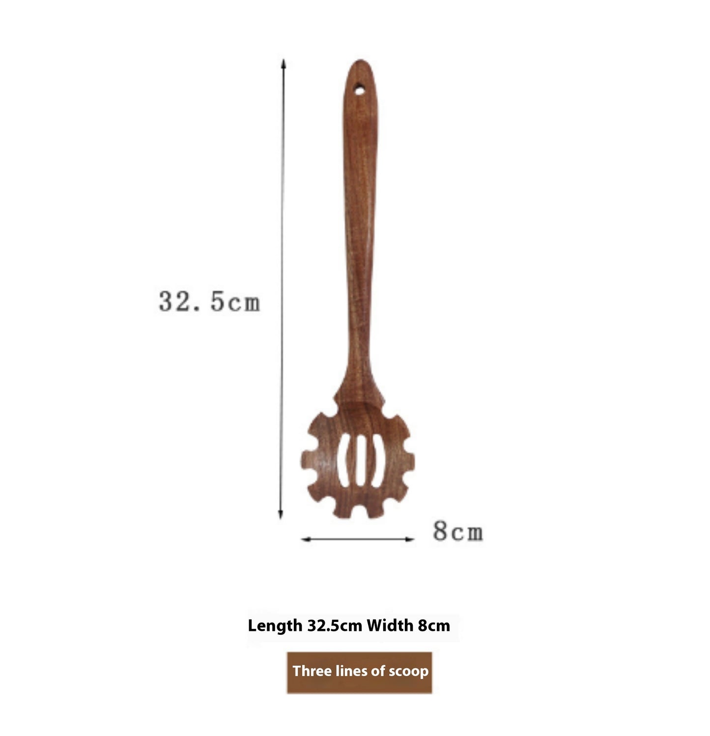 Thailand Teak Natural Wood Tableware Spoon Set