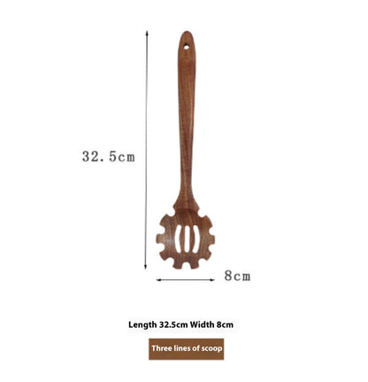 Thailand Teak Natural Wood Tableware Spoon Set