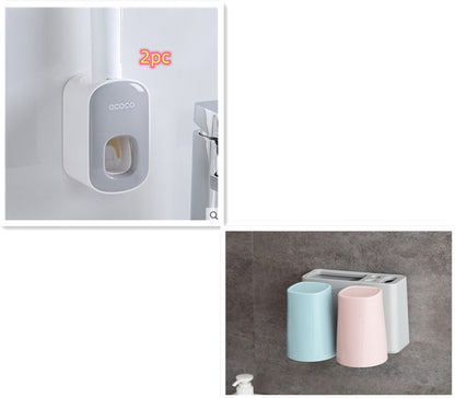 Bathroom Wall Mounted Automatic Toothpaste Holder